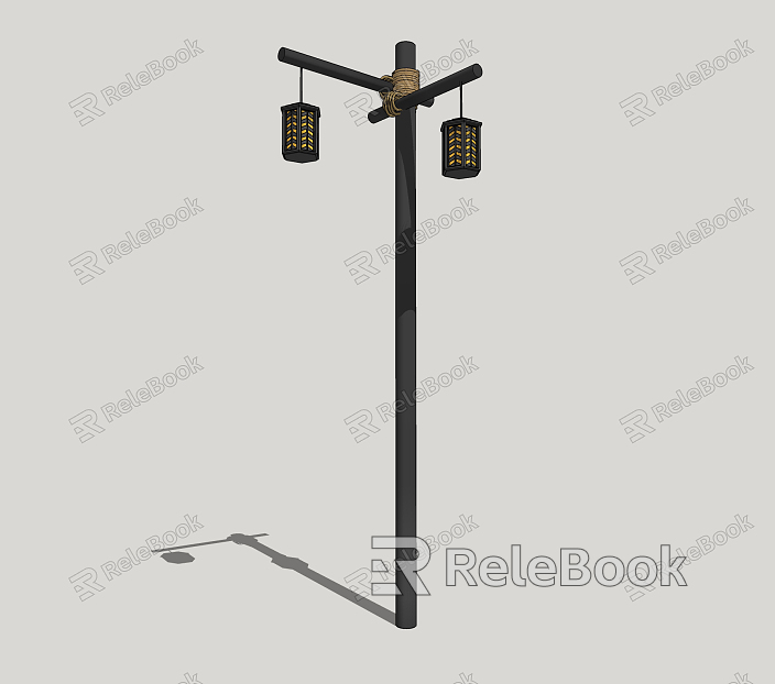 Chinese street lamp model