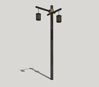 Chinese street lamp 3d model