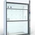 Laboratory Fume Hood With Glass Door Control Panel And Safety Features