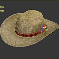 Classic Summer Straw Hat With Red Ribbon And Decorative Accent For Outdoor Wear