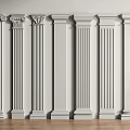 Roman Column Stigma Gypsum Column Square Column 3d model