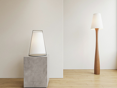 Modern lighting combination floor lamp table lamp model