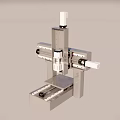 Industrial Precision Equipment For Automated Manufacturing With Robotic Arm And Guide Rails