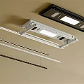 Modern LED Track Lighting Fixtures Ceiling Mounted Black Silver Adjustable Design