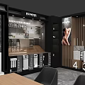 Modern Shopping Mall Counter with PERF WATER Smart Bathroom Product Display Area