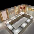 Elegant Luxury Jewelry Store Interior With Alluring Art Jewellery Signage And Decorative Walls