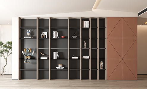 Modern Decorative Cabinet Decorative Cabinet Bookcase 3d model