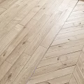 Light Colored Oak Wooden Flooring With Straight And Herringbone Patterns