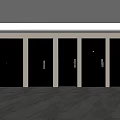 Modern security door 3d model