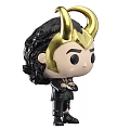 Loki Funko Pop Collectible Figure With Golden Horns Black Hair And Arms Crossed