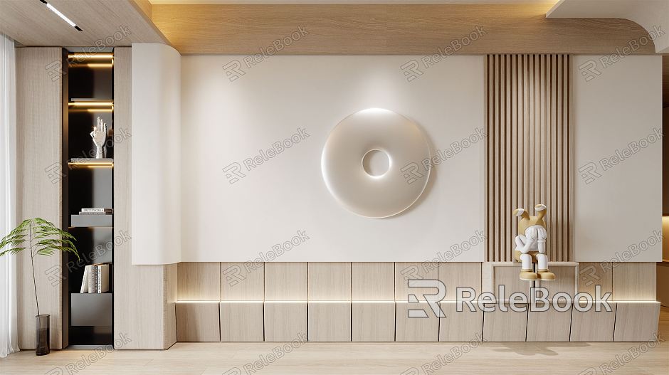 Modern background wall model