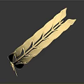 Golden Laurel Wreath Headpiece For Elegant Fashion Attire Accessory