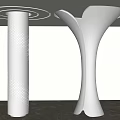 Modern Column Special-Shaped Column Creative Package Column Cylindrical Decorative Column 3d model