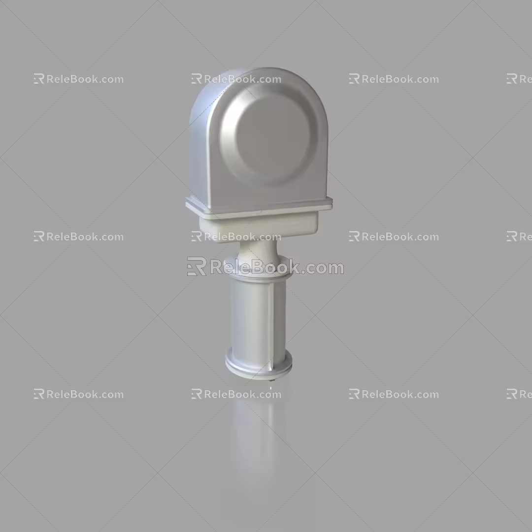 Flanged pipe flange connection 3d model