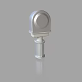 Flanged pipe flange connection 3d model