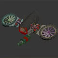 Intelligent Flying Machine With Dual Rotors Black Body Red Components And Control Panel