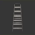 Sturdy Wooden Step Ladder Ideal For Home Use With Multiple Steps