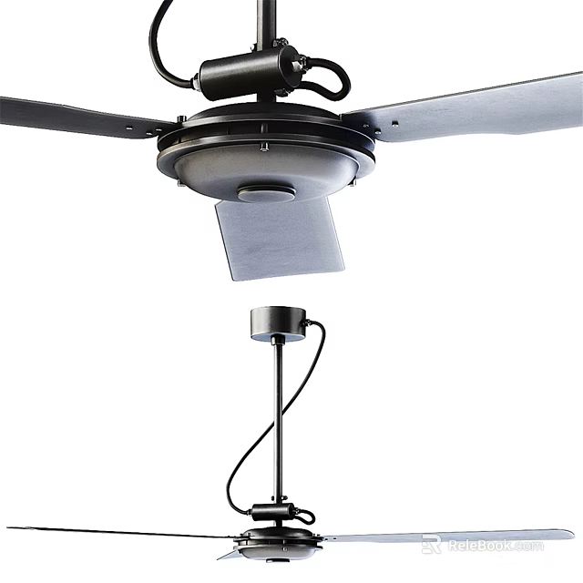 Modern Air Conditioner Fan With Efficient Cooling And Sleek Design Features 3d model