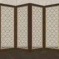 Nordic screen partition 3d model