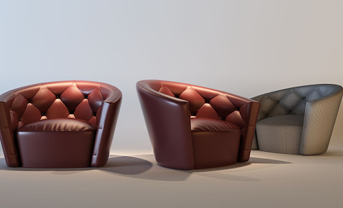 Modern single sofa 3d model