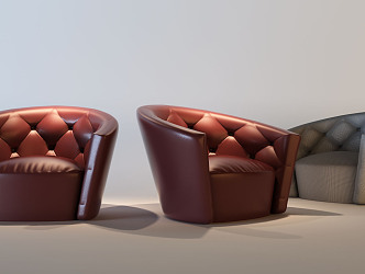 Modern single sofa 3d model