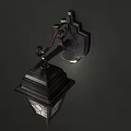 Classic Vintage Wall Lamp With Metal Frame And Glass Shade Design