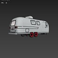 Classic Other Railway Carriage Silver Bullet Poplar 3d model