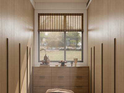 Modern cloakroom without title model