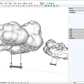 Soft White Cloud Swings Hanging In Pastel Blue Sky Background