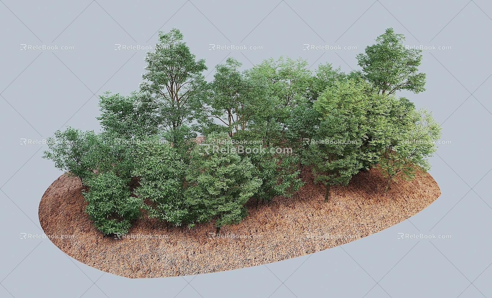 Modern Trees Trees Forest Group Trees Garden Landscape Trees 3d model