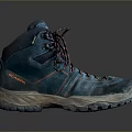Blue Hiking Boots With Durable Laces And Grip Sole For Outdoor Use