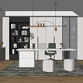 Modern study 3d model