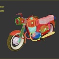 Motorcycle two-wheeled motorcycle off-road motorcycle road race motorcycle motor vehicle transport 3d model