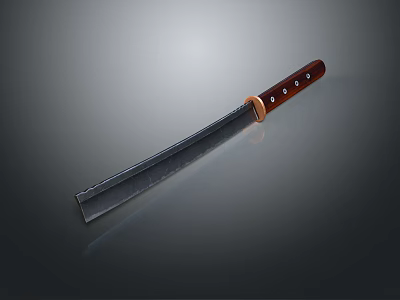 Modern Chopper Knife Knife Saw Knife 3d model
