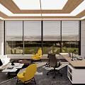 Modern Leisure Area With Wooden Ceiling Sofa Coffee Table And Open Design
