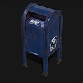 Posting Box Old Mailbox Old Mailbox Iron Mailbox Old Posting Box Low Face Number Low Model Simple Model Game Sub-era Film and Television Level Super Realistic High Precision 3d model