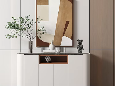 Modern Entrance Cabinet 3d model