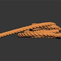 twine rope a bundle of rope 3d model