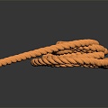 twine rope a bundle of rope rope 3d model