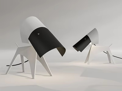Modern Table Lamp Puppy Table Lamp 3d model