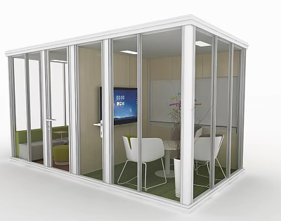 Telephone Booth Modern Leisure Area 3d model Telephone Booth Modern Leisure Area 3d model