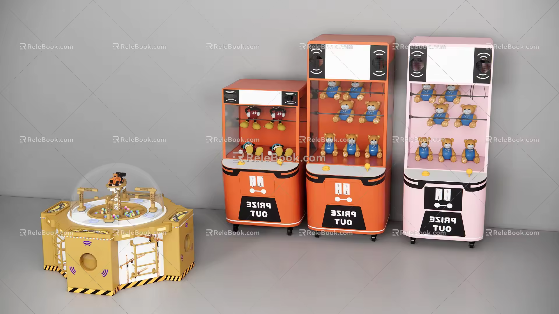 Modern Catch Baby Machine Sugar Digging Machine 3d model