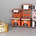 Modern Catch Baby Machine Sugar Digging Machine 3d model