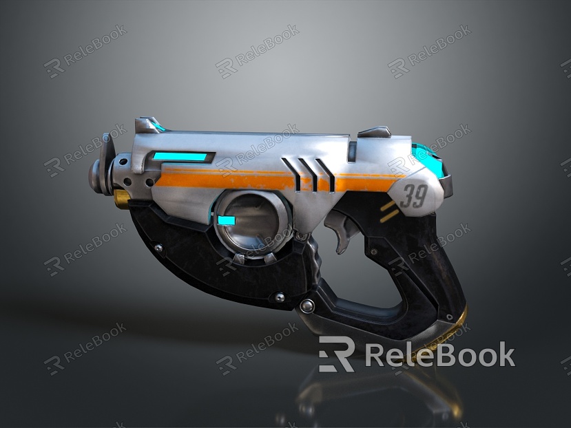 Sci-fi Pistol Pistol Sci-fi Firearms Next Generation Firearms Sci-fi Game Gun Games Firearms Game Gun model