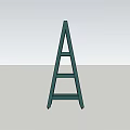 Green Sturdy Household Ladder For Home Maintenance And Daily Use