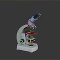 Professional Home Use Microscope with Adjustable Lenses and Stable Stand for Educational Purposes