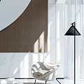 Modern Duplex Living Room With Staircase Light Fixtures And Modern Furniture