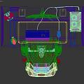 Gaming Computer Setup With RGB PC Case Dual Monitors Mechanical Keyboard And Ergonomic Chair