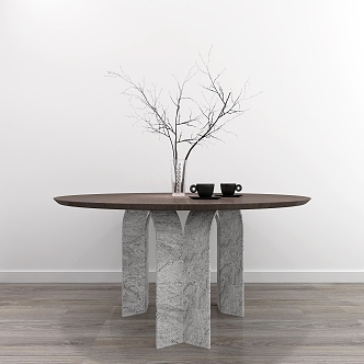 Modern dining table 3d model