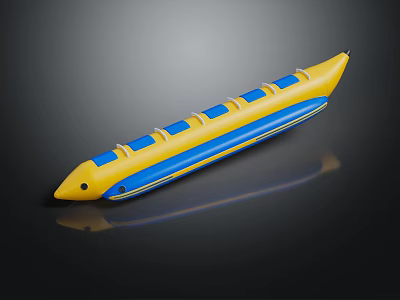 Modern Kayak Banana Boat Rubber Boat 3d model Modern Kayak Banana Boat Rubber Boat 3d model